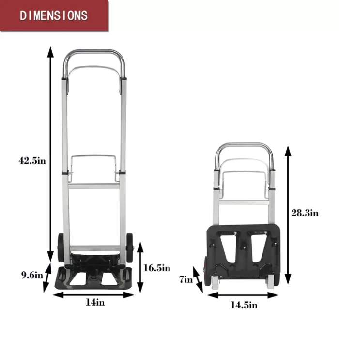 Hand truck dimensions