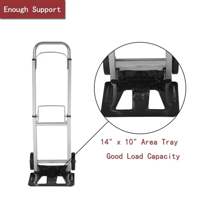 Hand truck tray