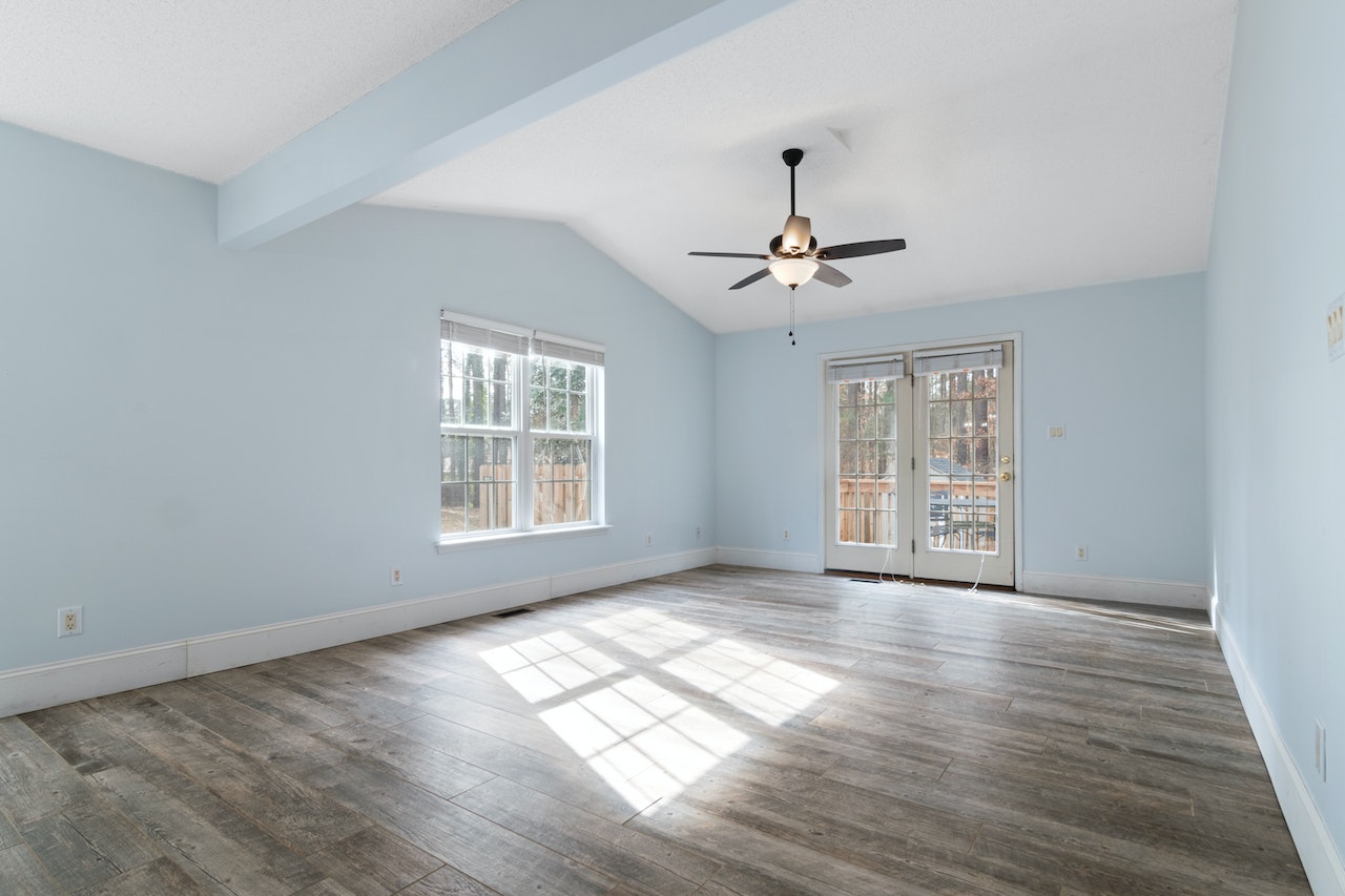 ceiling fan in living room