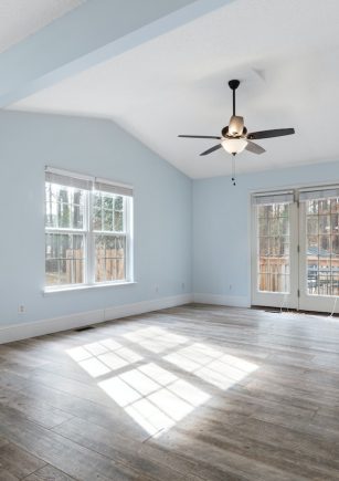 ceiling fan in living room